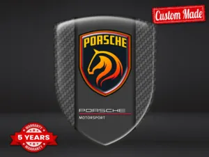 Porsche Autocollants Logo Personnalisés Stylé Résistants